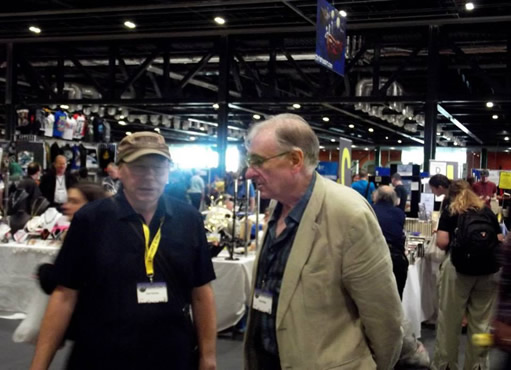 Stan Nicholls with author Christopher Priest