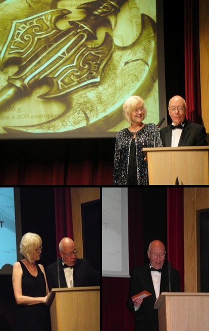 Anne & Stan Nicholls presenting at the 2011 Gemmell Awards