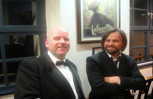 Graham McNeill and Darius Hinks at the 2011 Gemmell Awards