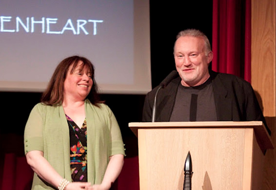 Amanda Foubister and Stephen Jones at the 2012 Gemmell Awards