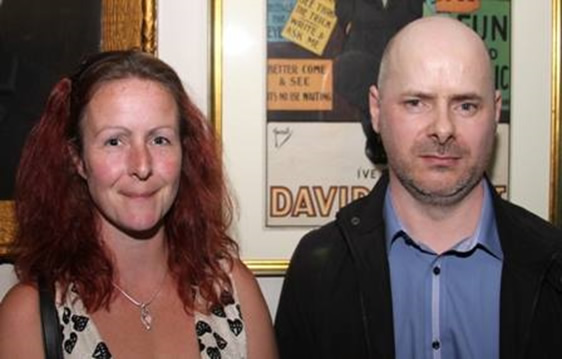 David Gemmell's daughter, Kate, and Lee Blair at the 2014 Gemmell Awards