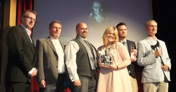 Presenters, winners and representative at the 2014 David Gemmell Awards for Fantasy