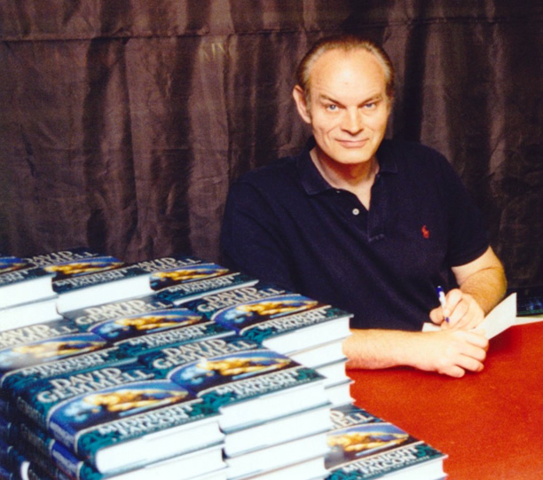 David Gemmell. From a signing in 1999, courtesy of Forbidden Planet/Danie Ware.