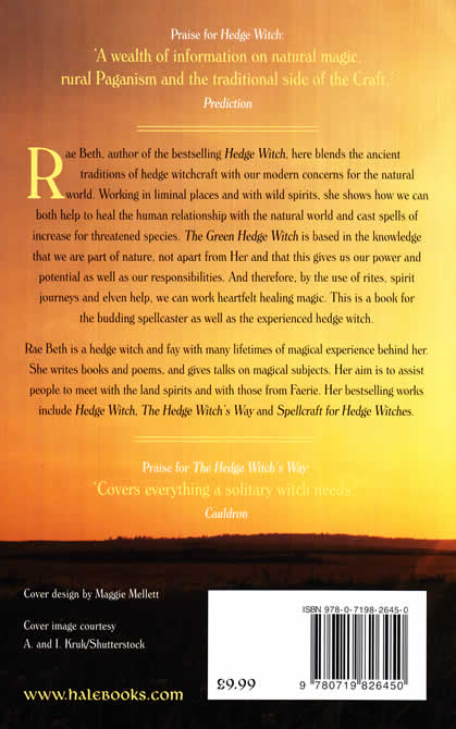 The Green Hedge Witch Paperback - back cover